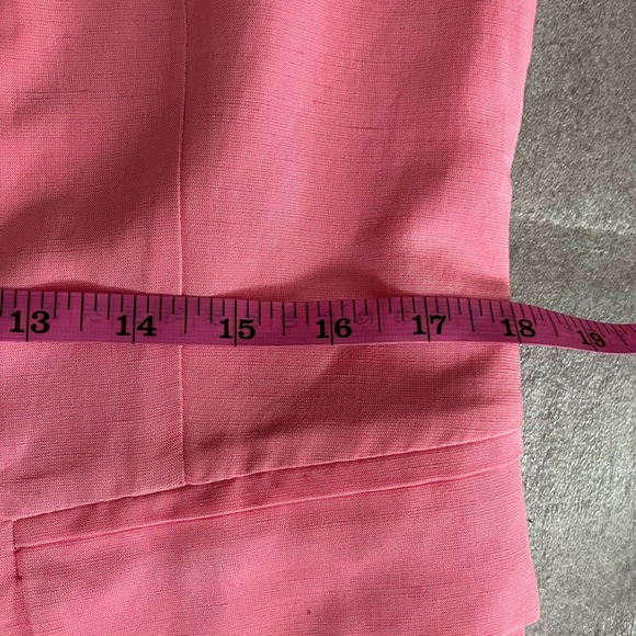 [M/L]Kate By Laltramoda Women's Pink Linen Blend Light Blazer - Picture 13 of 16